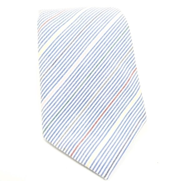 Boston Traders | Summer Seersucker Striped Tie - Picture 1 of 8